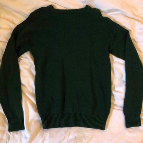 Roots Forest Green Crew Knit Sweater - Picture 2 of 3